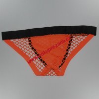 Pánské slipy síťované oranžové - pánské spodní prádlo