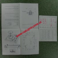 Návod Gramofon Tesla HC 15 - NC 150 + záruční list