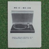 Návod Gramofon Tesla HC 15 - NC 150 + záruční list