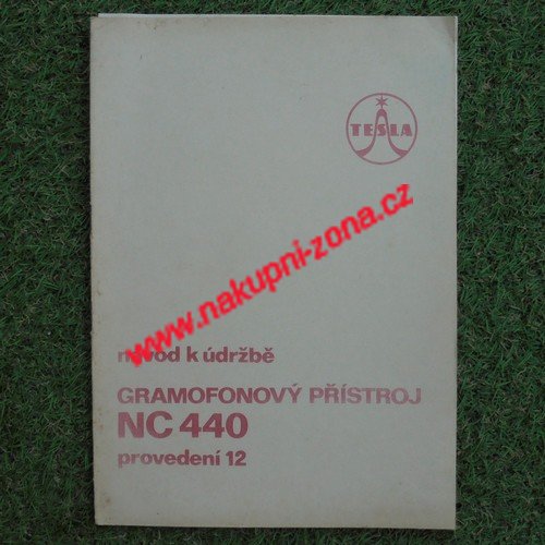 Servisní návod Gramofon Tesla NC 440 provedení 12 - Kliknutím na obrázek zavřete