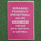 Servisní návod Gramofon Tesla NZC 421