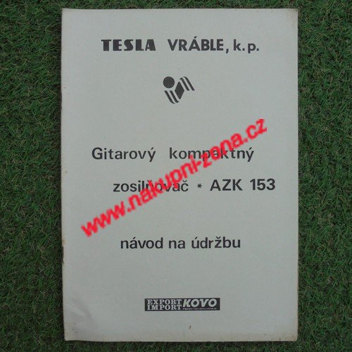 Servisní návod Kytarový zesilovač AZK 153 - Kliknutím na obrázek zavřete