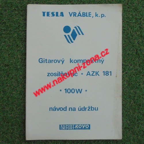 Servisní návod Kytarový zesilovač AZK 181 - Kliknutím na obrázek zavřete