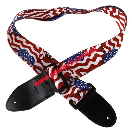 Kytarový popruh motiv American flag - Kliknutím na obrázek zavřete