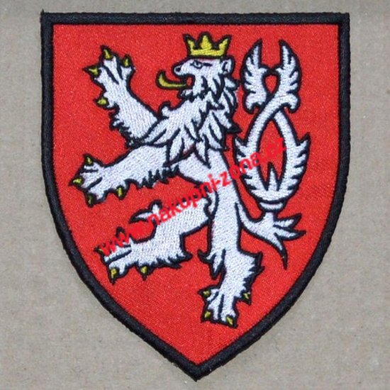 Vyšívaná nášivka Lev znak ČR - Kliknutím na obrázek zavřete