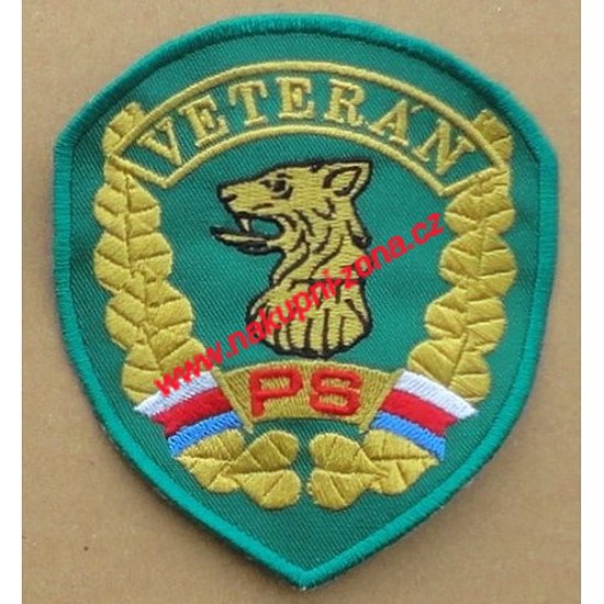 Nášivka Veterán Pohraniční stráž zelená - Kliknutím na obrázek zavřete