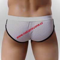Pánské boxerky - slipy prodyšné bílé - pánské spodní prádlo