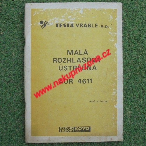 Návod Rozhlasová ústředna Tesla AUR 4611 - Kliknutím na obrázek zavřete