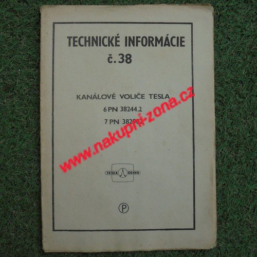 Kanálové voliče Tesla - Technické informace 38 - Kliknutím na obrázek zavřete