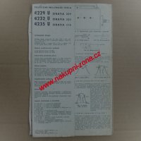 Servisní návod Televize Tesla 4229 U (Orava 229), 4232 U (Orava 232), 4235 U (Orava 235)